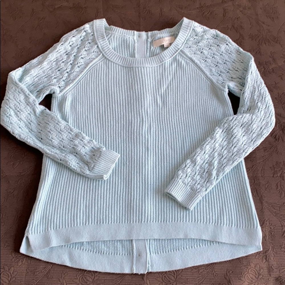 Cozy light blue sweater